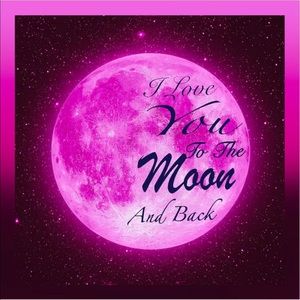 I love you to the moon and back canvas wall art